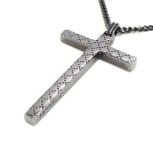 Gucci Diamantissima Sterling Silver Cross Necklace